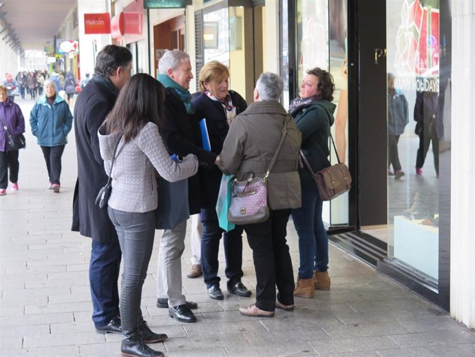Candidatos en la Gran Vía de Logroño