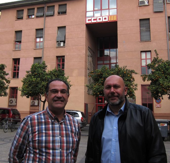Julio Conesa (CCOO PV) y Ricardo Sixto (EUPV-UP)