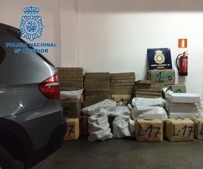 Intervenida más de una tonelada de hachís en una vivienda de Algeciras