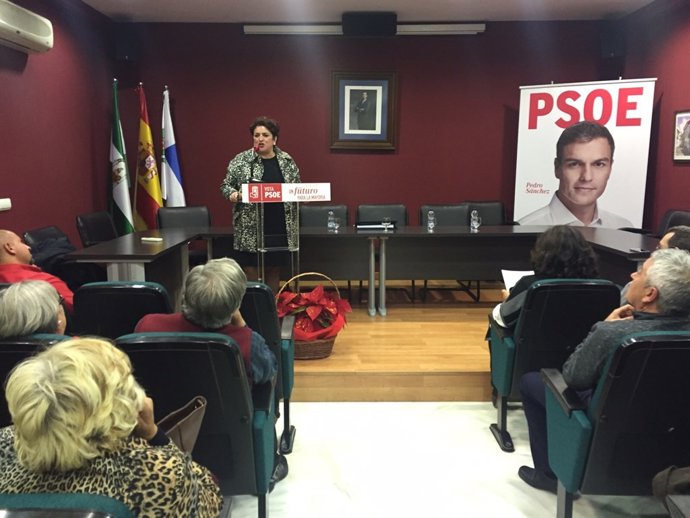 Teresa Jiménez, en un acto en Cájar