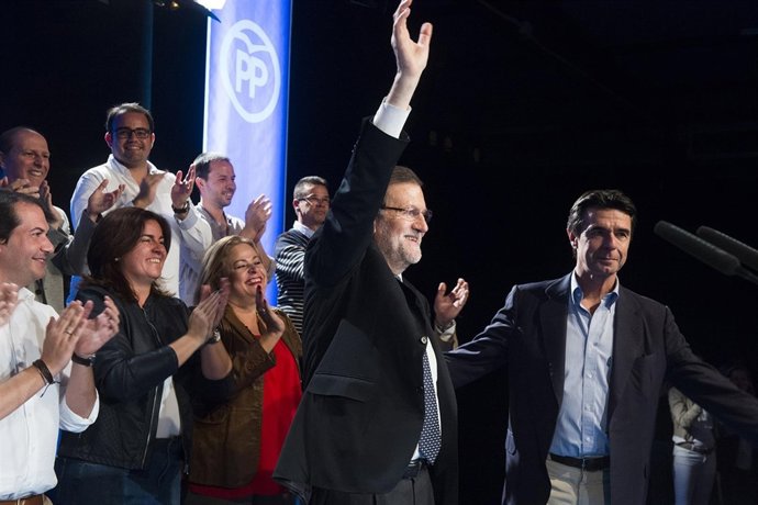 Mariano Rajoy en un acto en Las Palmas