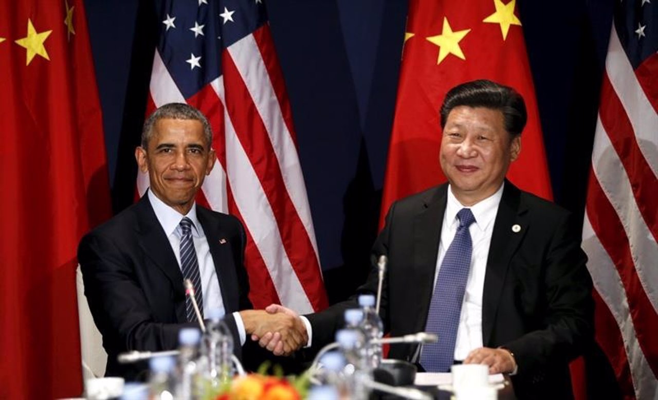 El presidente de EE.UU, Barack Obama y el de China, Xi Jinping