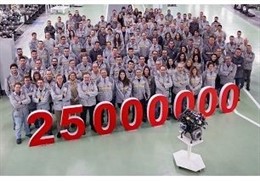 Imagen del motor 25 millones producido en Valladolid
