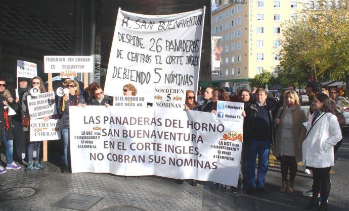 Protesta de la plantilla del horno.