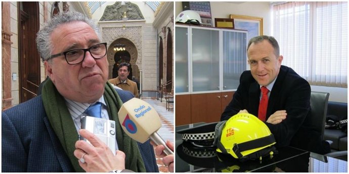 El alcalde, Eduardo Contreras, y el ex concejal, Luis Gestoso