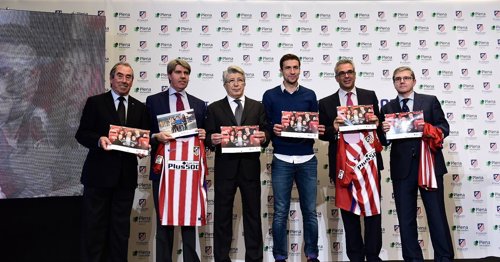 Presentación del calendario solidario de la Fundación Atlético de Madrid