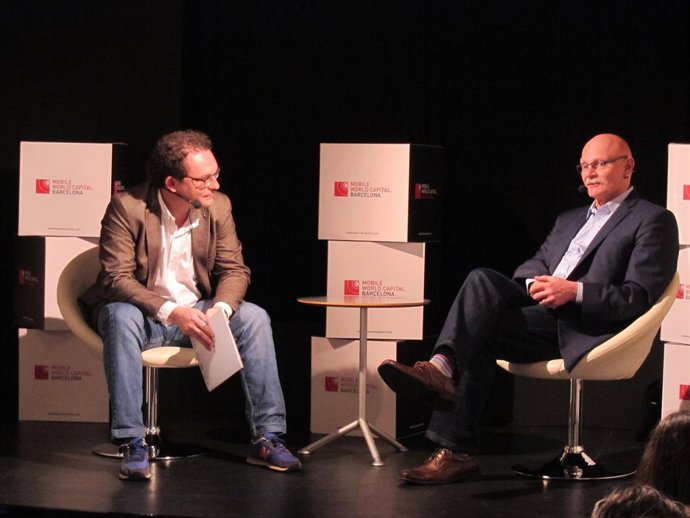 Aleix Valls (Fundación Mobile World Capital Barcelona) y John Hoffman (GSMA) 
