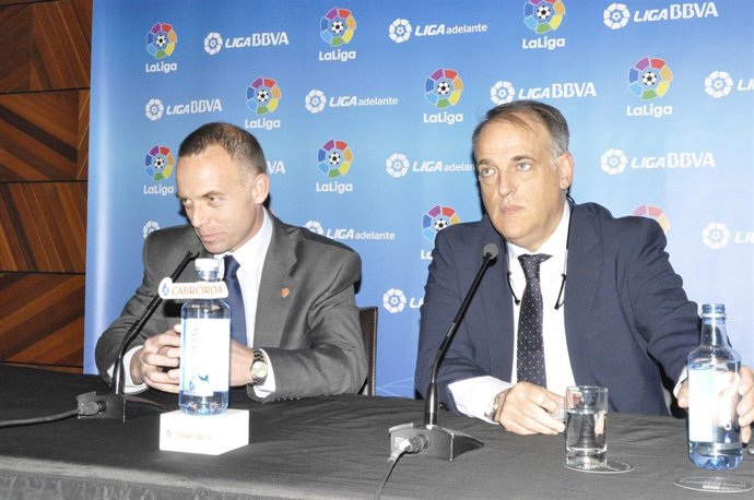 Lapretra y Javier Tebas