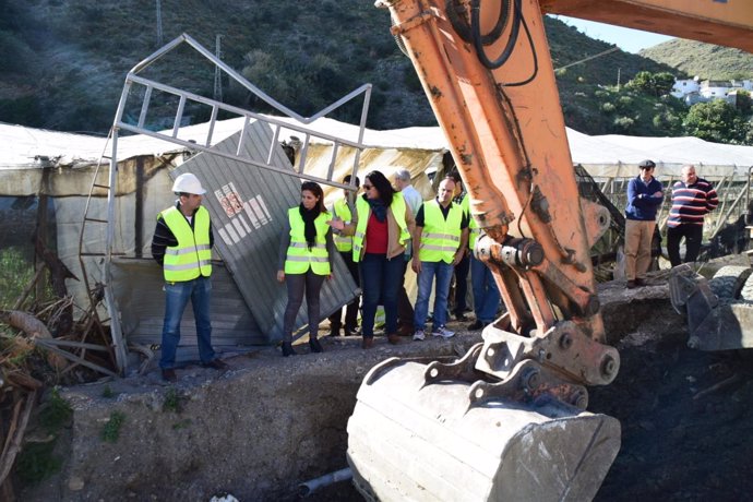Trabajos en Albuñol (Granada) tras las tormentas de meses atrás
