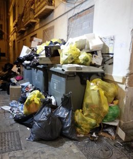 Huelga de basuras en Málaga