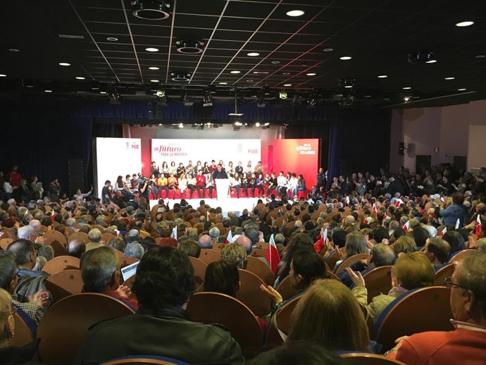 Tudanca en un mitin en Burgos