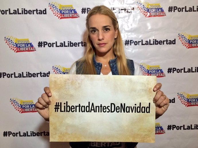 Lilian Tintori reclama la liberación de los presos políticos en Venezuela