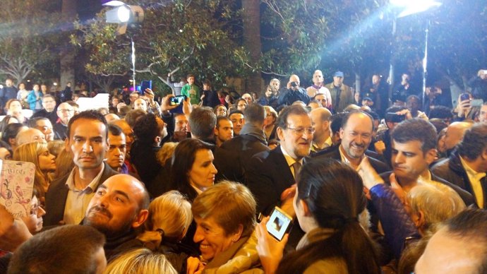 Rajoy en un mitin en Alicante