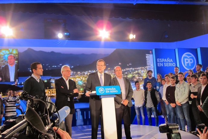 Mariano Rajoy en un acto en Murcia