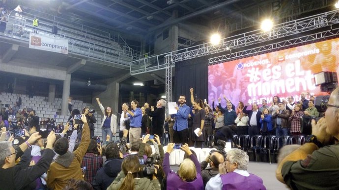 Pablo Iglesias, en el mitin en Alicante