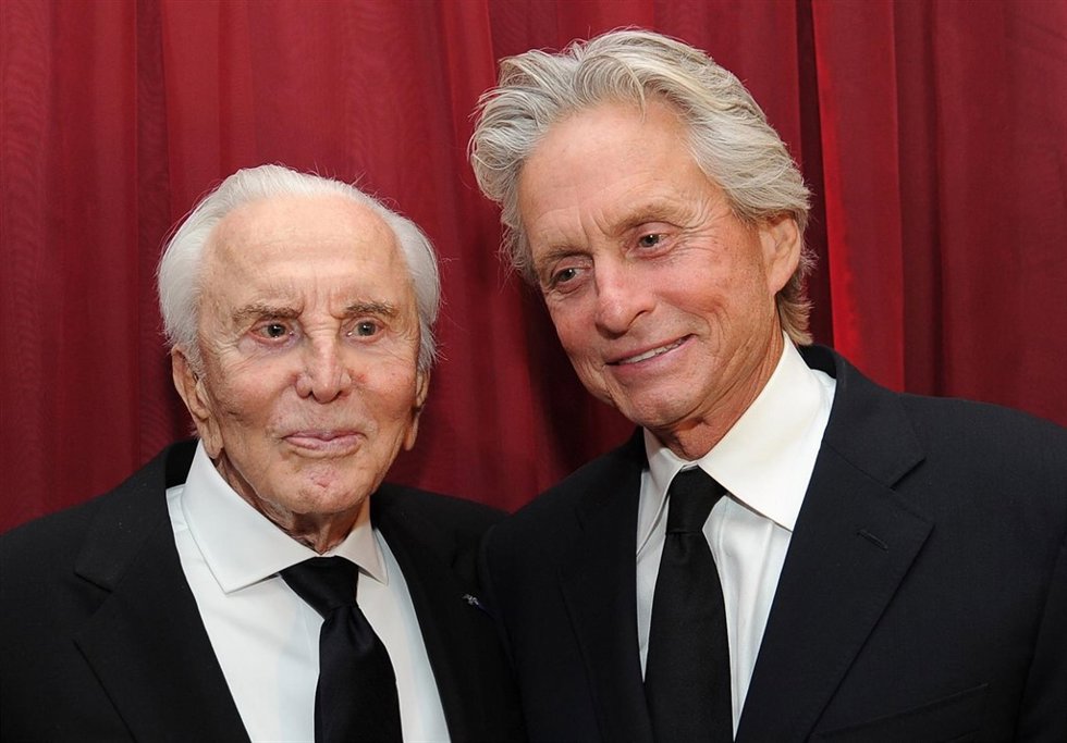 Kirk Douglas y Michael Douglas