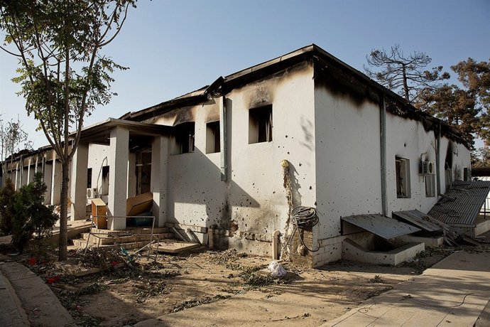 Hospital de Médicos Sin Fronteras en Kunduz