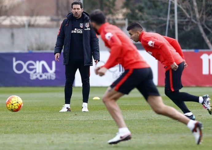 Simeone entrenamiento Atlético