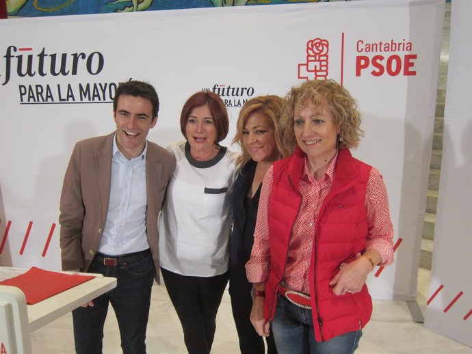 Casares, Gallego, Valenciano y Tezanos en Santander 