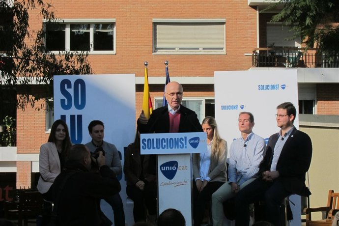 El candidato de Unió a las elecciones generales, Josep Antoni Duran