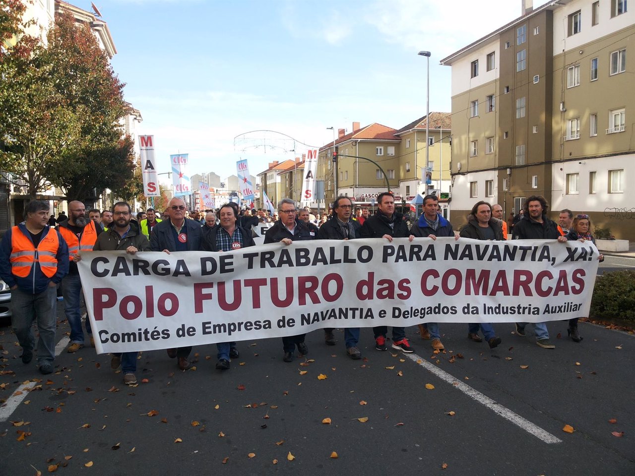 Manifestación para reclamar carga de trabajo para el naval en Ferrol