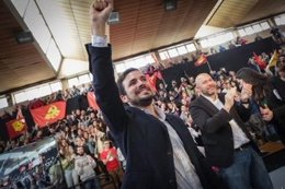 Garzón y Sixto en el acto de este domingo en Valencia