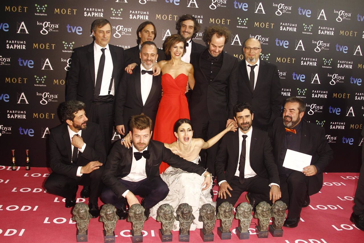 Foto del equipo de 'La isla Mínima' en los Premios Goya 2015