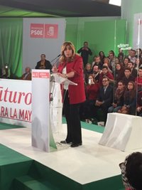 Susana Díaz: Solo Pedro Sánchez puede abanderar el cambio "por la igualdad"