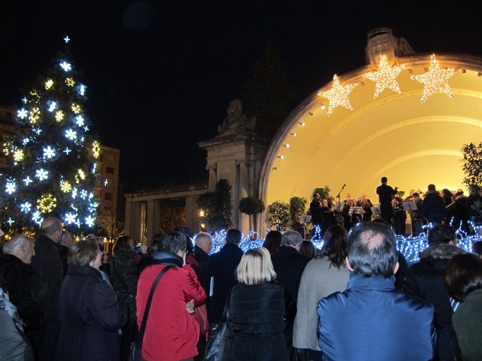 Encendido de las luces de Navidad en Logroño