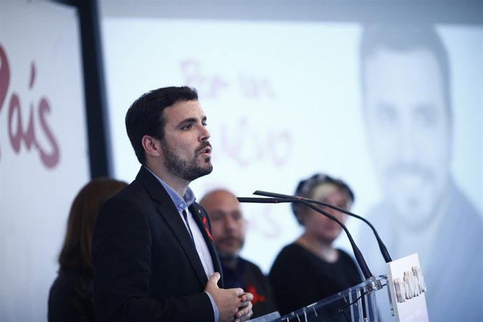 Alberto Garzón presenta el programa electoral