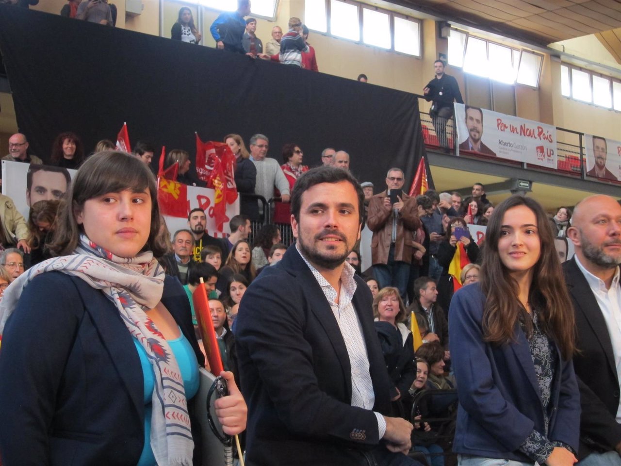 Garzón este domingo en Valencia en un acto de campaña