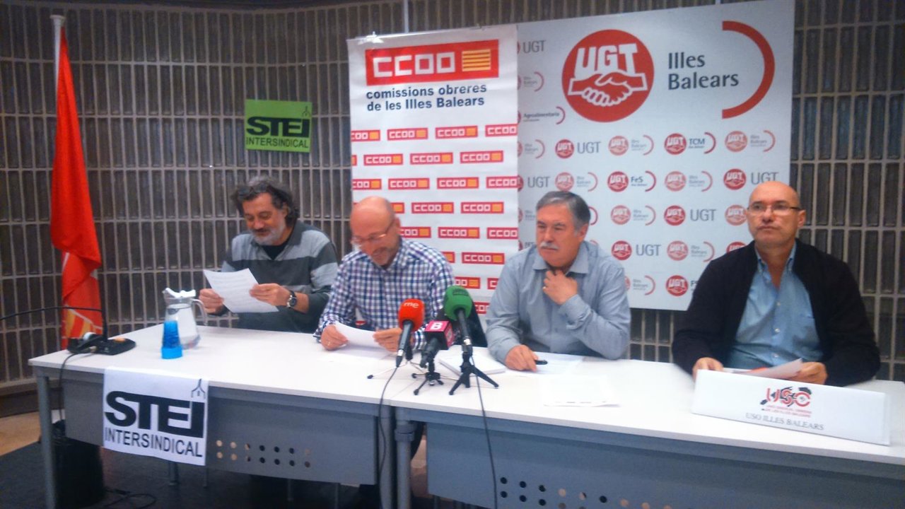 Presentación de reivindicaciones de sindicatos