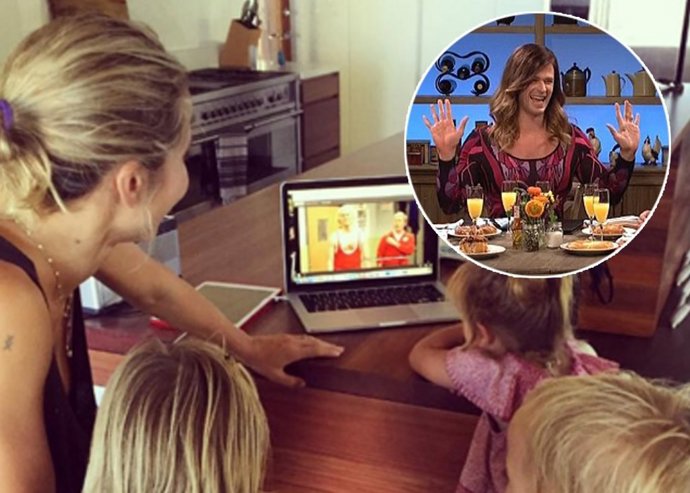 ¿Vieron Los Hijos De Elsa Pataky A Papá Hemsworth Vestido De Mujer?