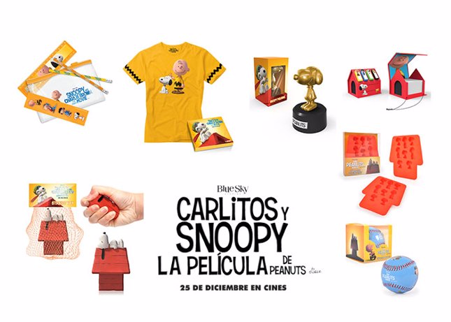 Pack de productos de Carlitos y Snoopy
