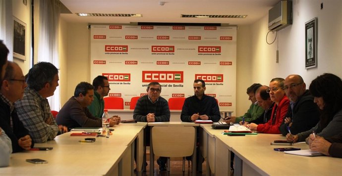Reunión IU-UP Y CCOO