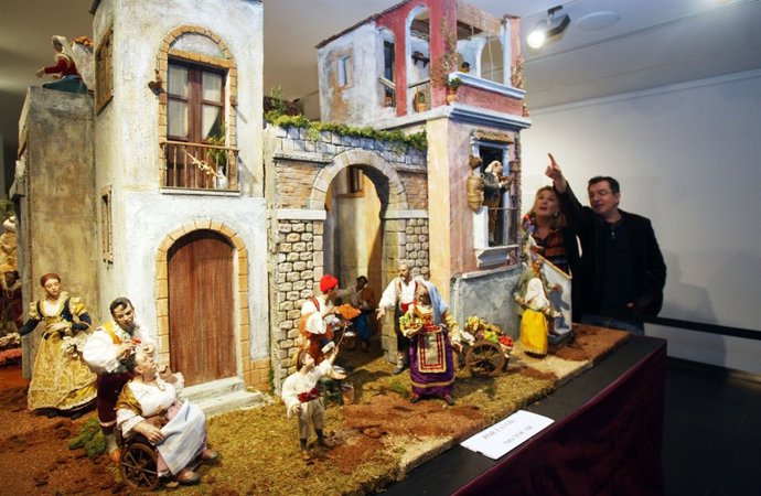 El Centro Unicaja de Cultura de Cádiz expone un Belén Napolitano