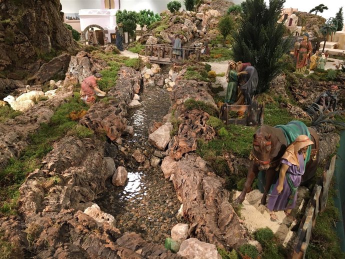 Belén hebreo de 70 metros cuadrados de la Fundación Caja Círculo