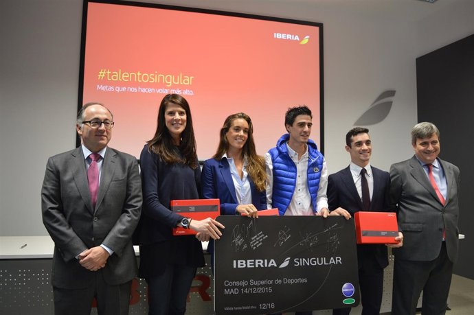 Presentación de la tarjeta Iberia Plus Singular para deportes españoles