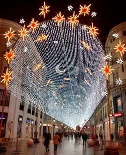 Iluminación navideña calle Larios Málaga 2015