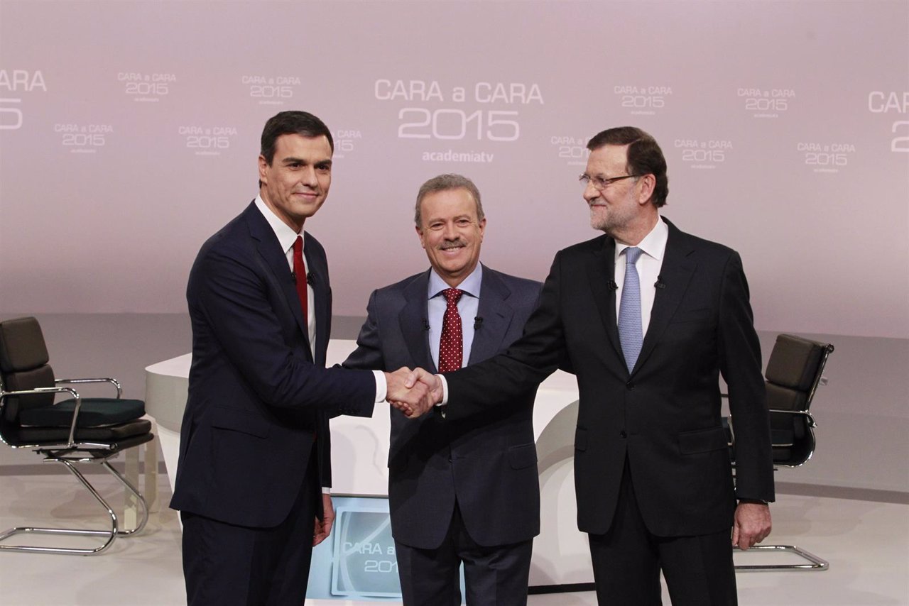 Rajoy y Sánchez en el debate