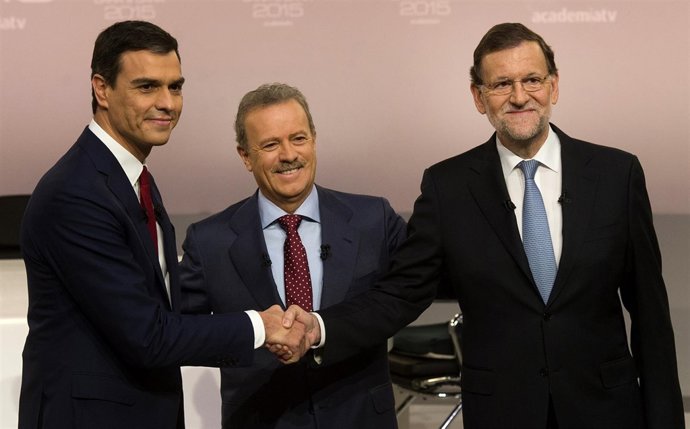 Mariano Rajoy y Pedro Sánchez en el debate 'cara a cara' 