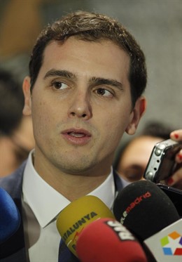 Albert Rivera en un acto en Madrid