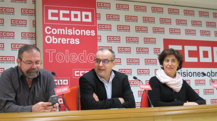 Martínez (CCOO) en rueda de prensa