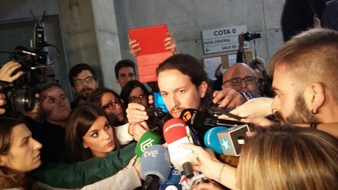 Pablo Iglesias, en un mitin en Alicante