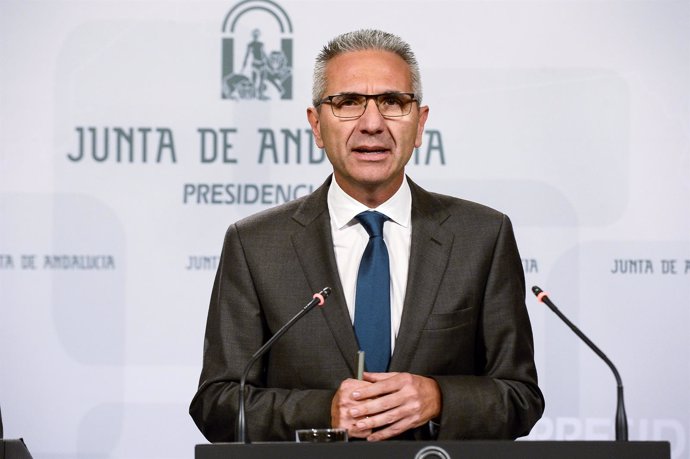 Comparecencia del portavoz de la Junta de Andalucía, Miguel Ángel Vázquez