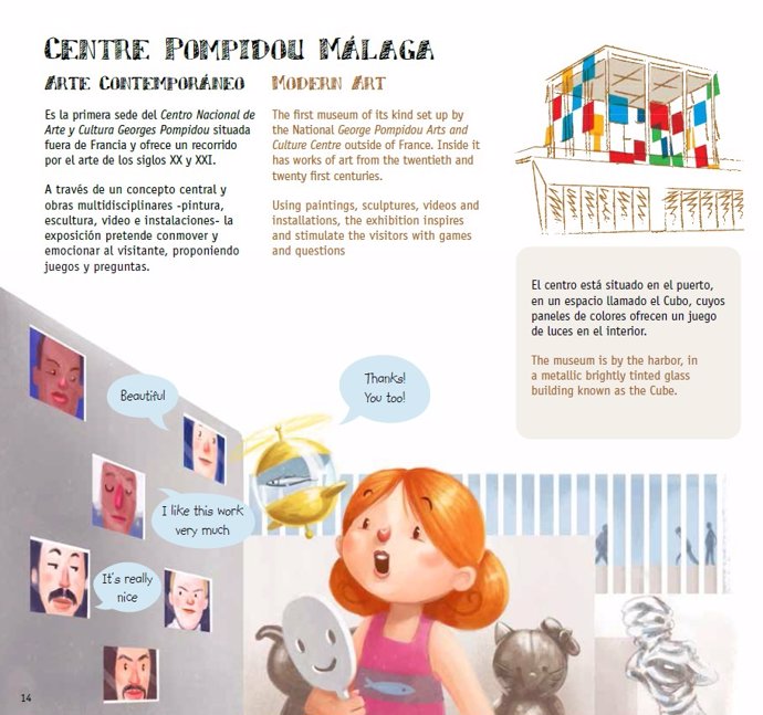 Libro infantil '¡Oh! Málaga' Loving Books con el Pompidou y el Museo Ruso