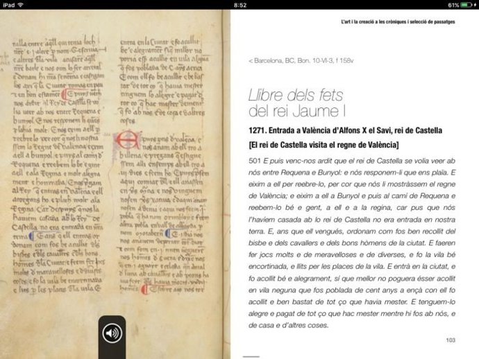 Publican 'on line' las cuatro grandes crónicas medievales catalanas