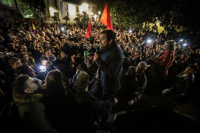 El candidato a la presidencia del Gobierno por IU-Unidad Popular, Alberto Garzón