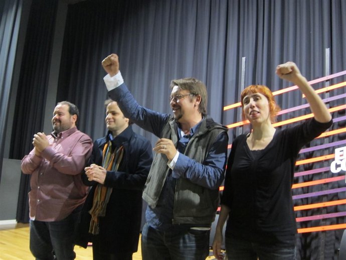 Joan Mena, Jaume Asens, Xavier Domènech, Maria Freixenet