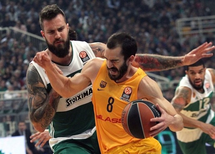 Pau Ribas y Raduljica en el Panathinaikos - Barcelona